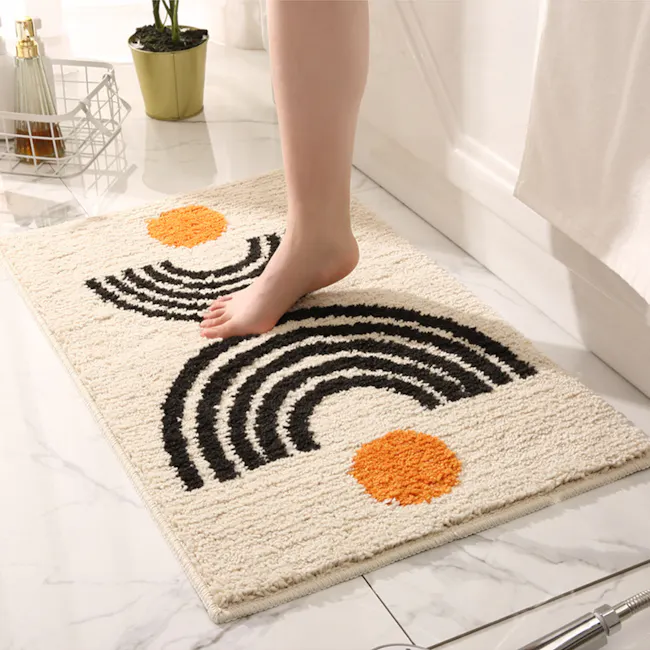 Bauhaus Bath Mat - Beige - 5