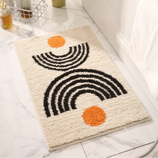 Bauhaus Bath Mat - Beige - 2
