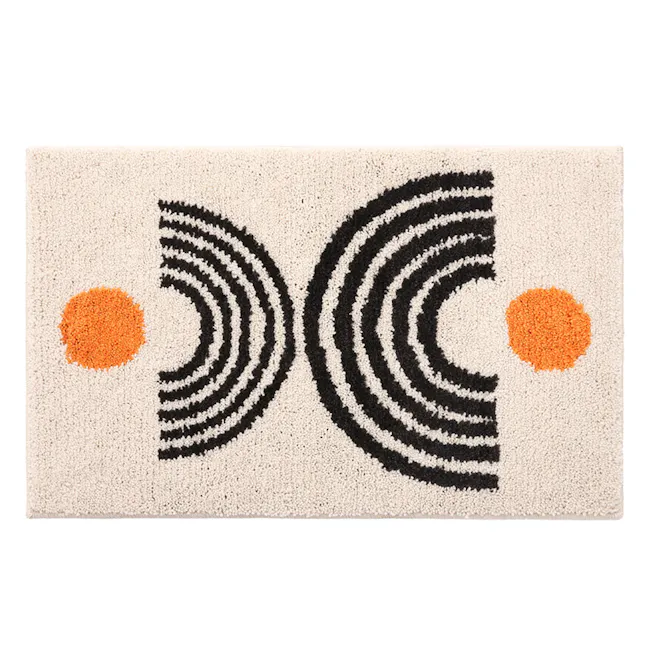 Bauhaus Bath Mat - Beige - 1