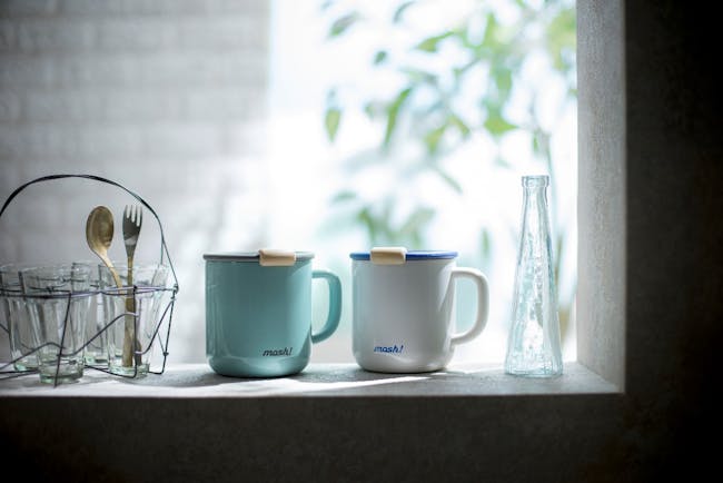 Mosh Latte Mug Cup 430ml - Turquoise - 1