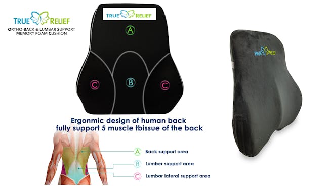 True Relief Back Care Combo Value Set -  Charcoal Grey - 3