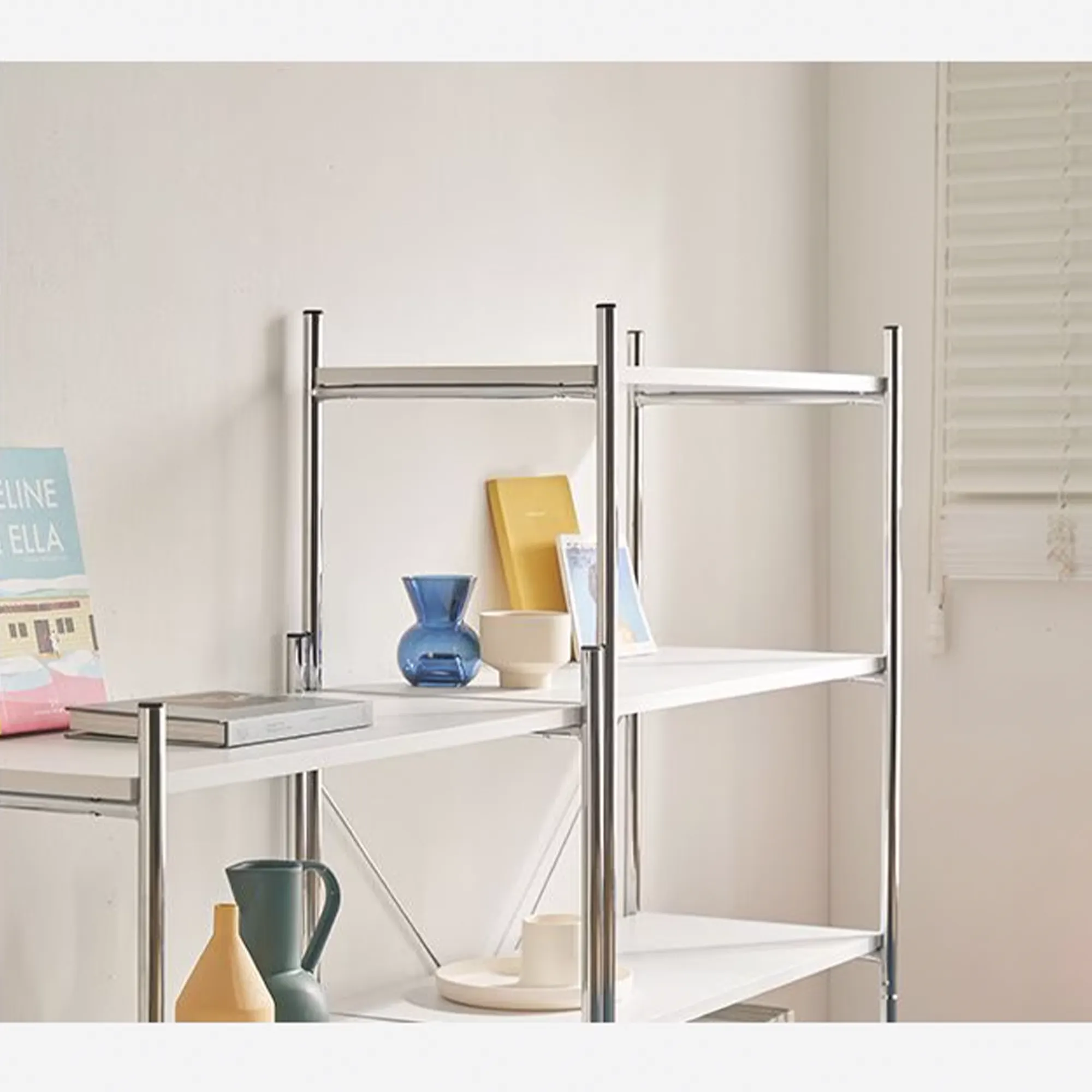 Allie 3-Tier Storage Shelf Drawer Cabinet - White - 10