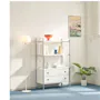 Allie 3-Tier Storage Shelf Drawer Cabinet - White - 7