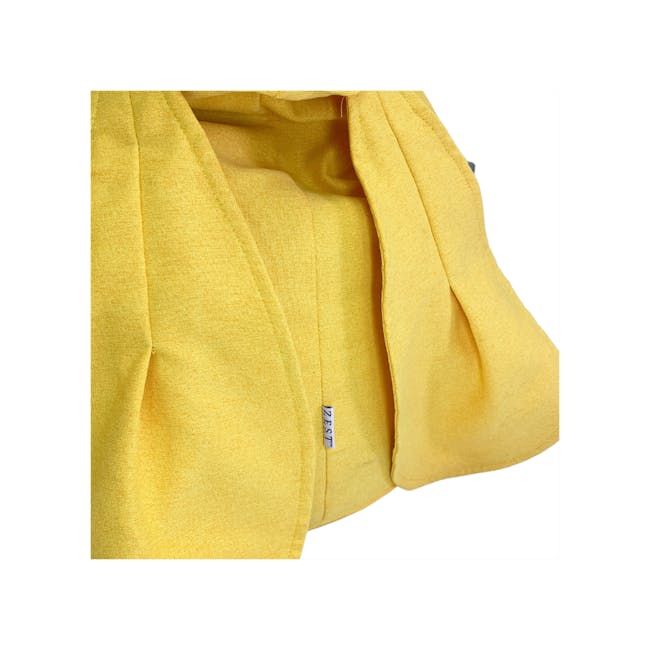 Eddy Bean Bag - Yellow - 8 - Yellow garment, fabric texture, soft material, knit fabric, cozy sweater, hoodie, sleeve