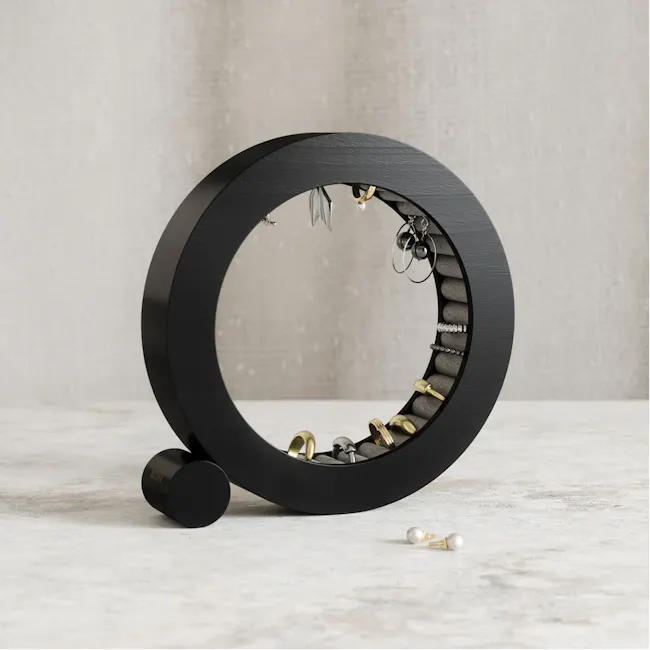 Ferris Jewelry Organizer - Black - 8