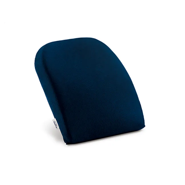 Tempur Lumbar Support - 1 - Dark navy blue, soft fabric, ergonomic design, comfortable fit, breathable material