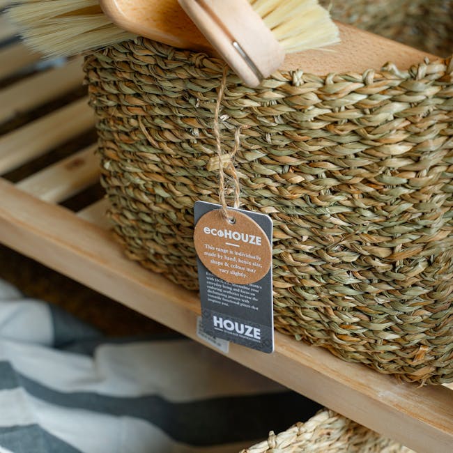 ecoHOUZE Seagrass Storage Basket (3 Sizes) - 4