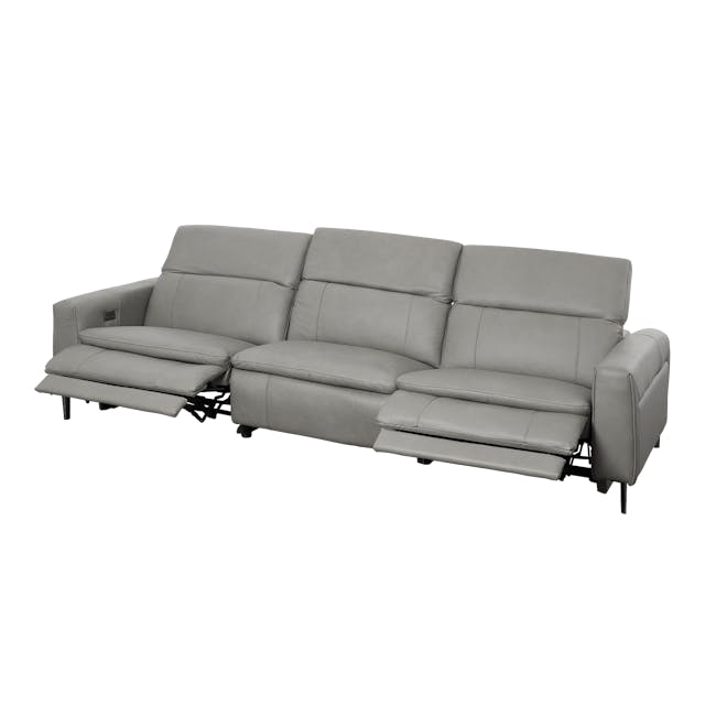 Clyde Armless Unit - Warm Grey (Top Grain Leather) - 4