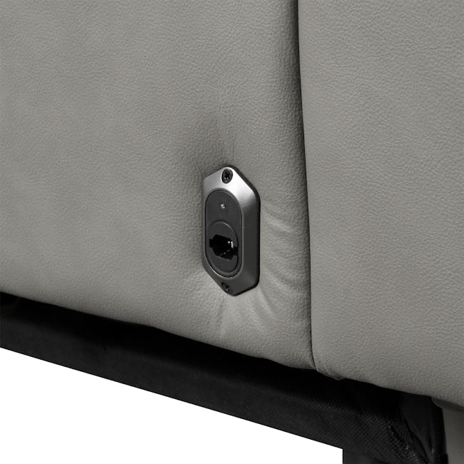 Clyde Armless Unit - Warm Grey (Top Grain Leather) - 16