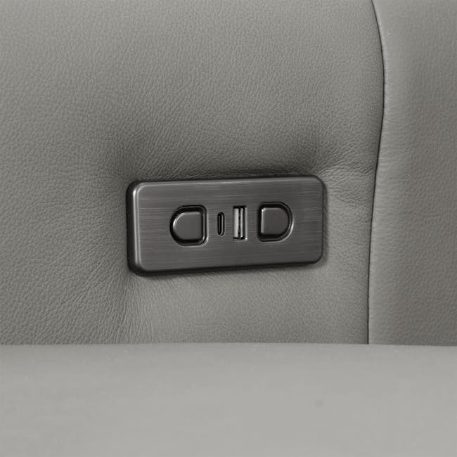 Clyde Armless Unit - Warm Grey (Top Grain Leather) - 19