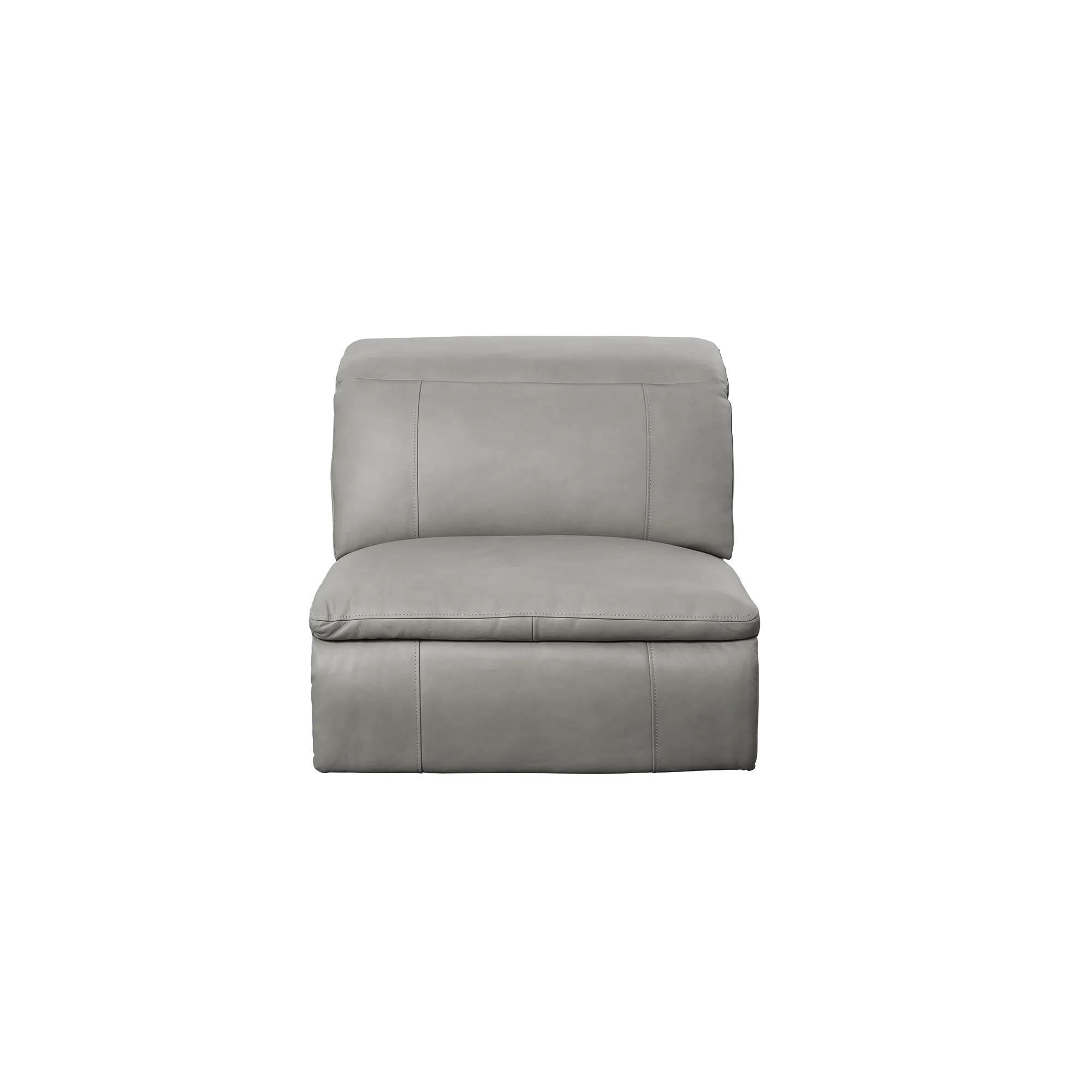 Clyde Armless Unit - Warm Grey (Top Grain Leather)