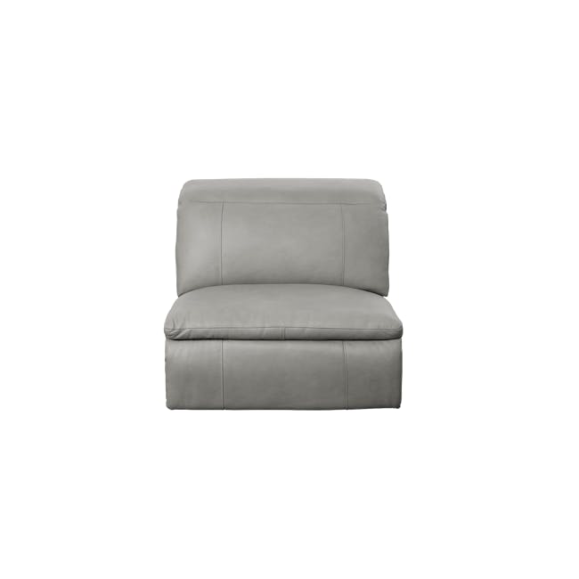 Clyde Armless Unit - Warm Grey (Top Grain Leather) - 1