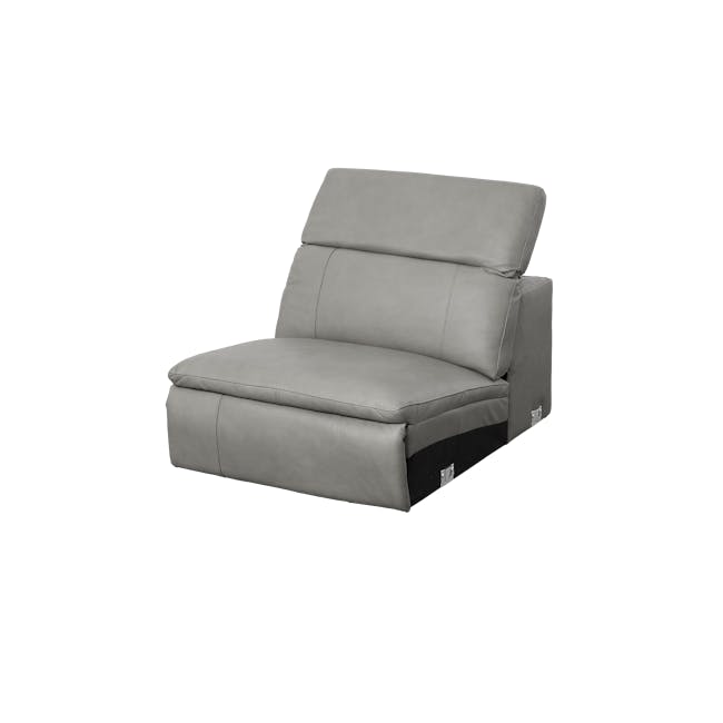 Clyde Armless Unit - Warm Grey (Top Grain Leather) - 26