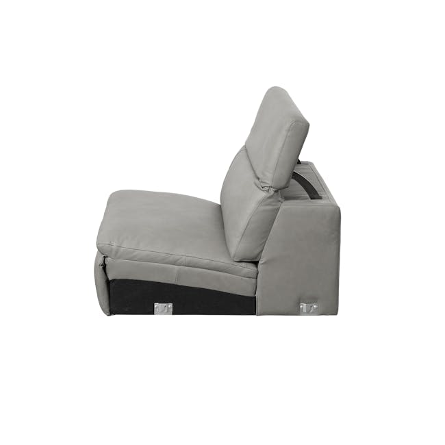 Clyde Armless Unit - Warm Grey (Top Grain Leather) - 20