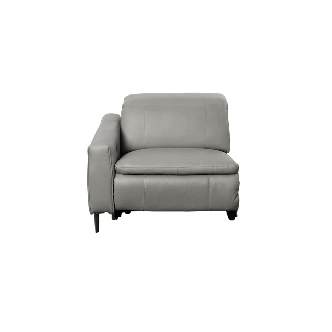 Clyde Armless Unit - Warm Grey (Top Grain Leather) - 18