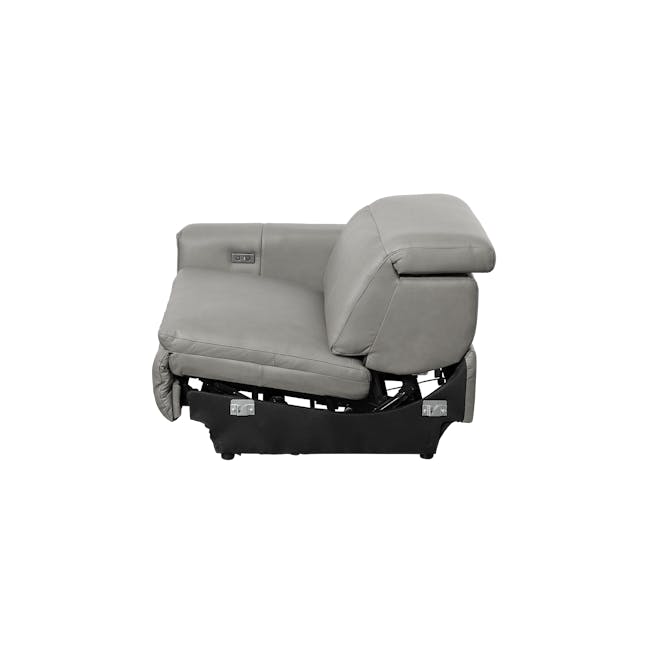 Clyde Armless Unit - Warm Grey (Top Grain Leather) - 22