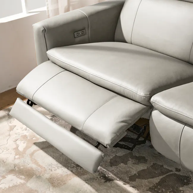 Clyde Armless Unit - Warm Grey (Top Grain Leather) - 43