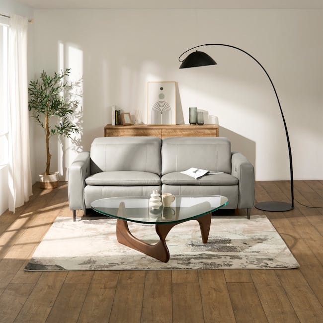 Clyde Armless Unit - Warm Grey (Top Grain Leather) - 42