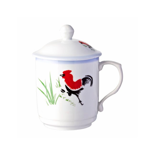 Rooster 10 oz. Mug With Cover - 0