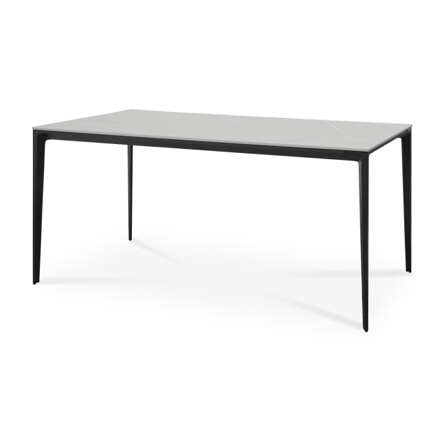 Edna Dining Table 1.6m - Granite Grey (Sintered Stone) - 0