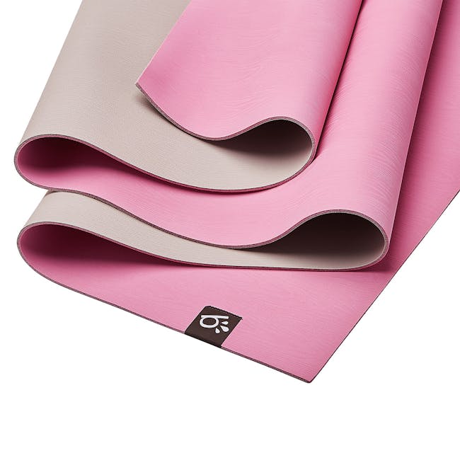 Beinks b'EARTH Natural Rubber Yoga Mat - Heather Pink (4mm) - 1