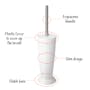 Tatay Toilet Brush with Cover - White - 3