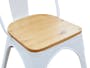 Bartel Chair with Wooden Seat - White - 5