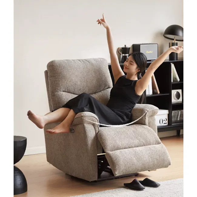 Juno Manual Recliner Lounge Chair - Retro Mustard - 11