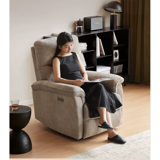 Juno Manual Recliner Lounge Chair - Retro Mustard - 5