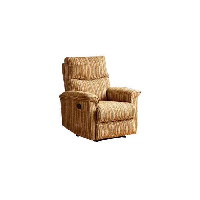 Juno Manual Recliner Lounge Chair - Retro Mustard - 1