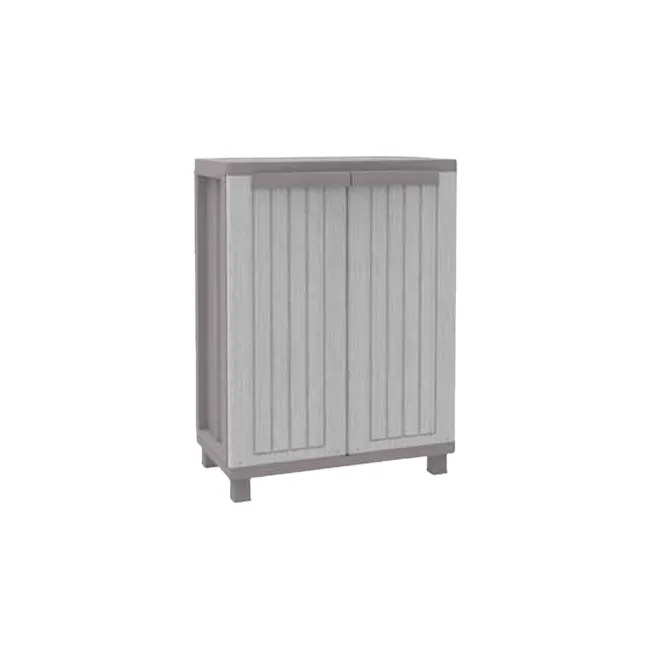 Terry Jwood68 Outdoor Cabinet - 6 - Sleek, modern cabinet with vertical panel design, Minimalist storage unit with clean