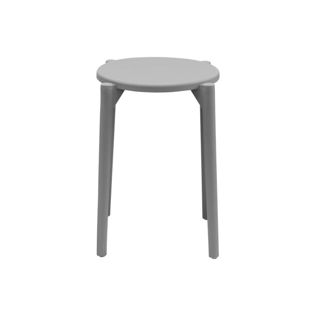 Olly Monochrome Stackable Stool - Slate - 4
