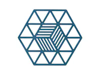 Gano Modular Silicone Coaster - Triangle Blue
