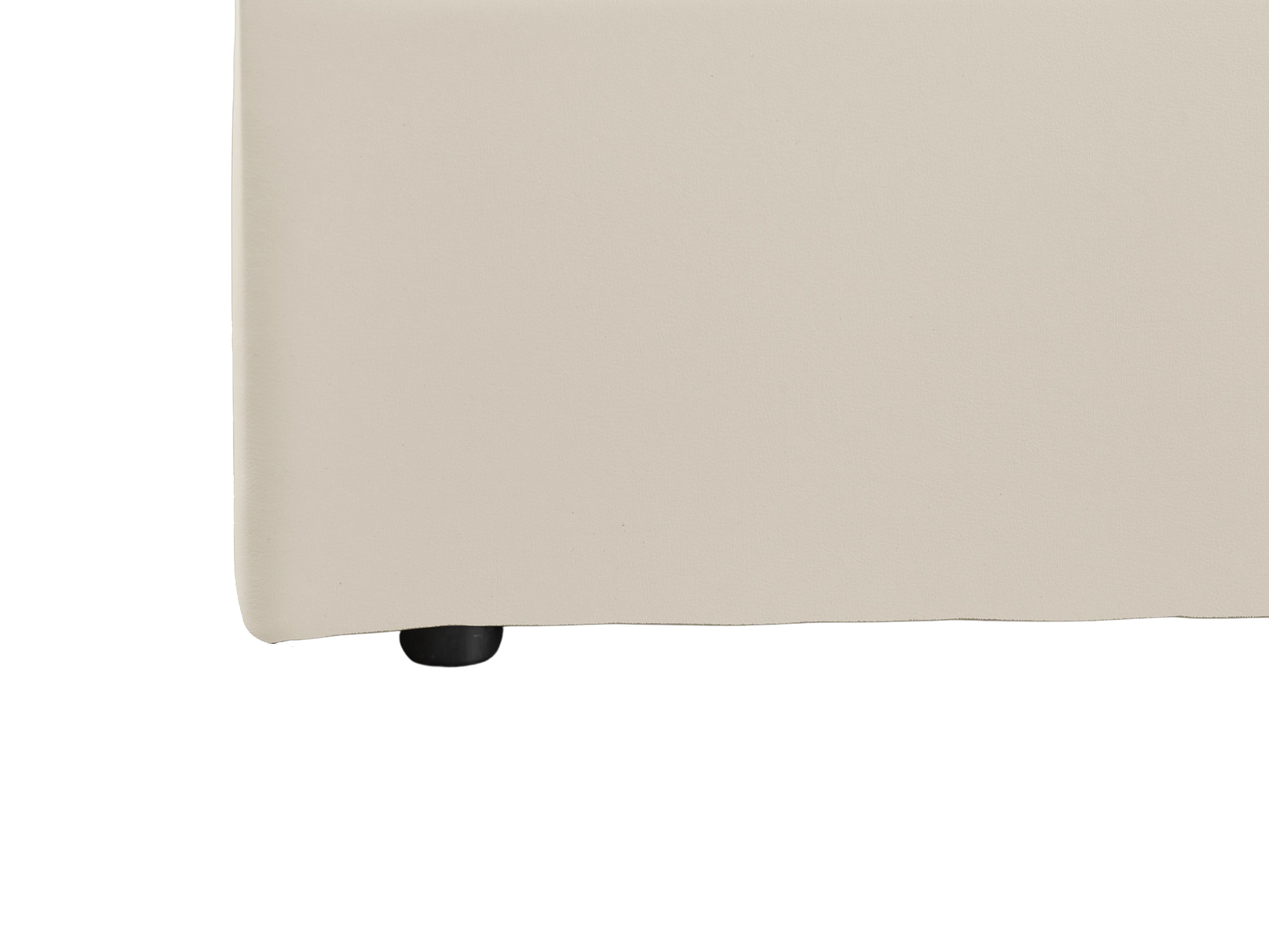 Arthur Queen Storage Bed - Ivory (Faux Leather) - 7