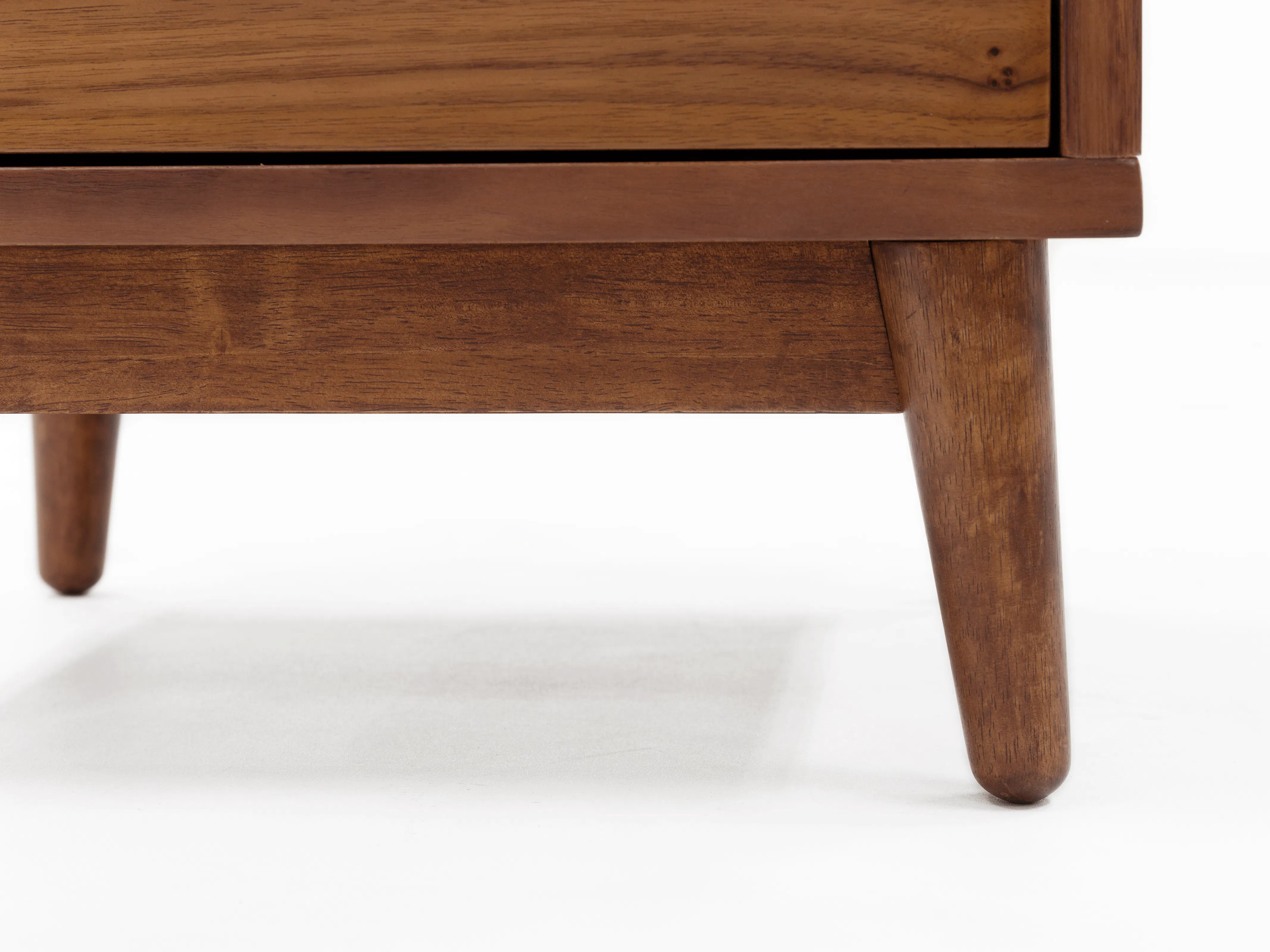 Kyoto Twin Drawer Bedside Table - Walnut - 7