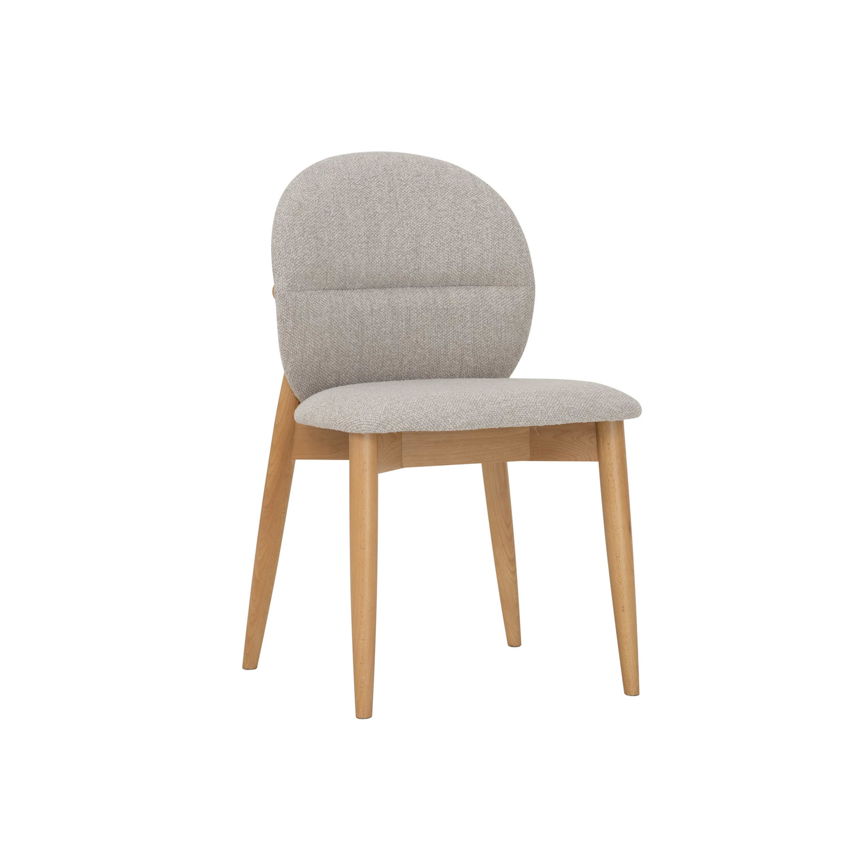 Orwin Dining Chair - Beige, Oak - Image 1