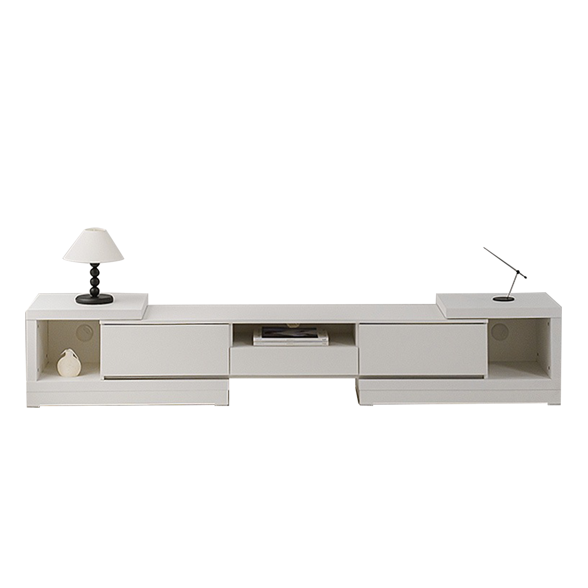 Derelle Extendable TV Console 1.6m-2.4m - White