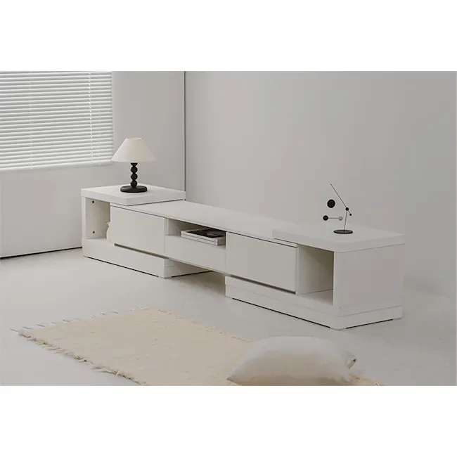 Derelle Extendable TV Console 1.6m-2.4m - White - 2