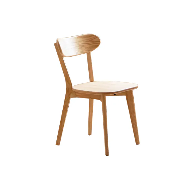 Blane Chair - Oak - 1 - Wooden chair, minimalist design, natural wood finish, modern aesthetic, simple structure, ergonomic