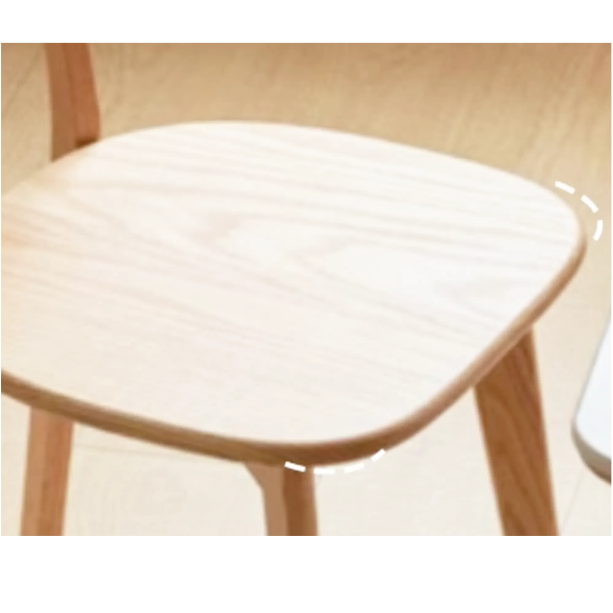 Blane Chair - Oak - 12 - Wooden chair, minimalist design, light wood finish, simple structure, ergonomic shape, natural wood