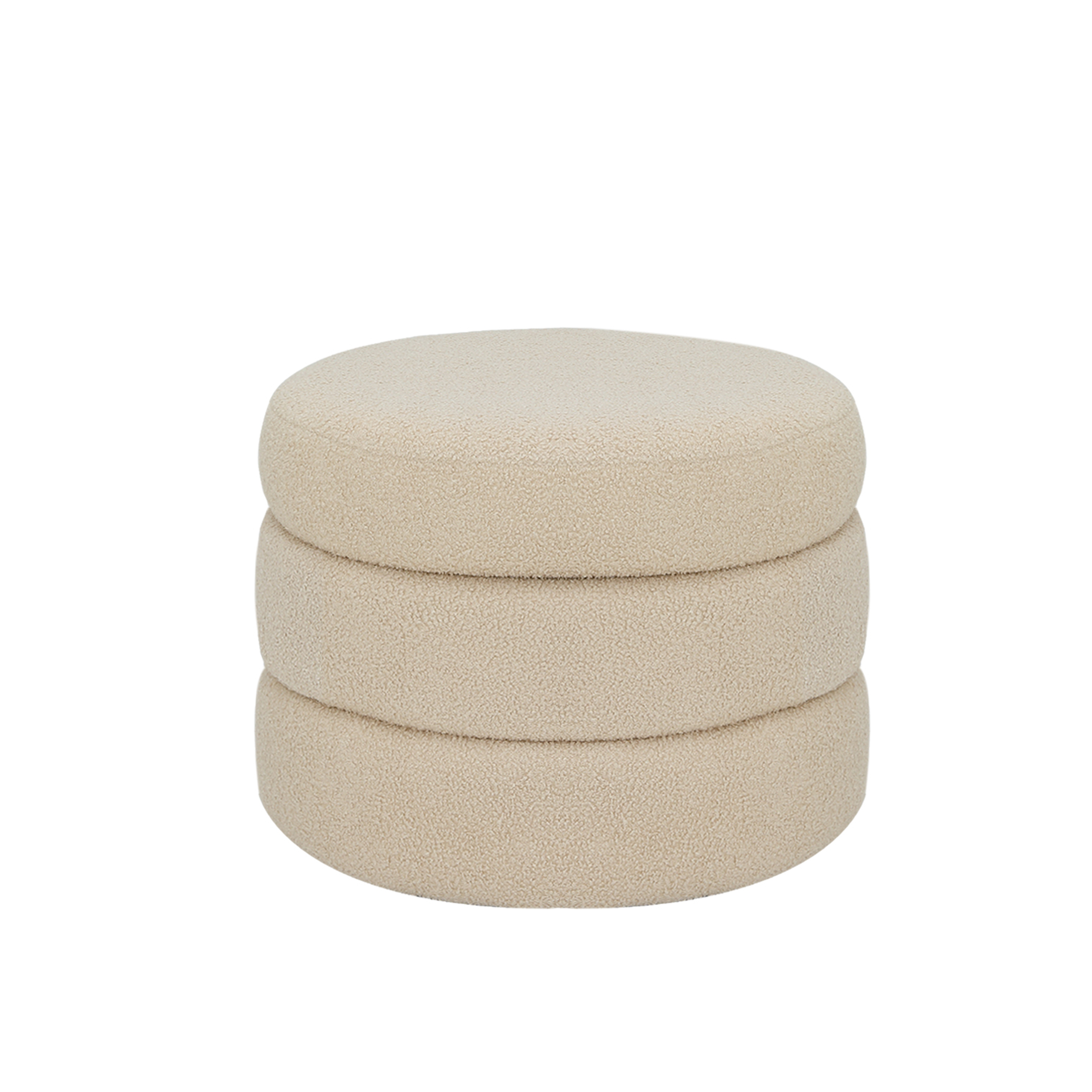 Dolly Large Storage Pouf - Beige