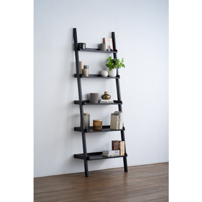 Mileen Leaning Wall Shelf - Black - 1