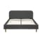 Nolan King Bed in Hailstorm with 2 Dallas Bedside Tables - 3