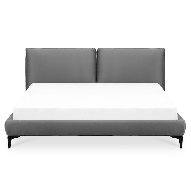 Leon King Bed - Dark Grey (Spill Resistant) - 0