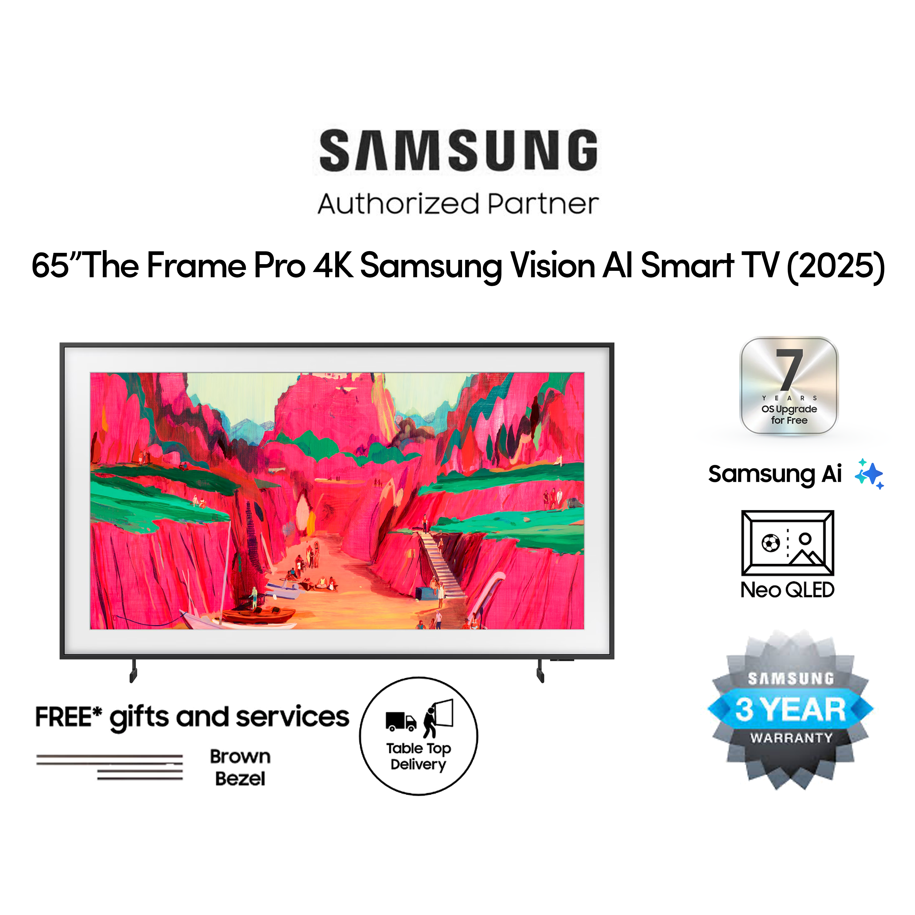 65” The Frame Pro 4K Samsung Vision AI Smart TV (2025)