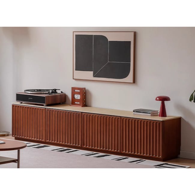 Ceya TV Console 2m - Travertine (Sintered Stone) - 4