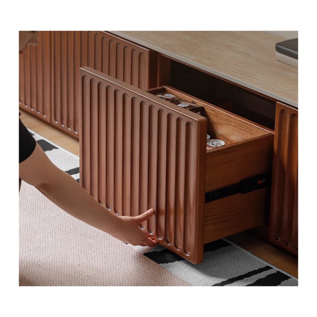 Ceya TV Console 2m - Travertine (Sintered Stone) - 10