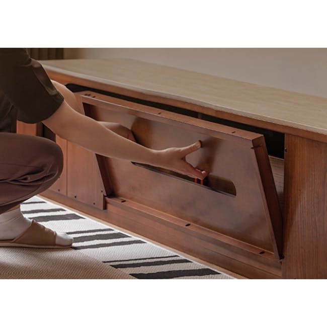 Ceya TV Console 2m - Travertine (Sintered Stone) - 11