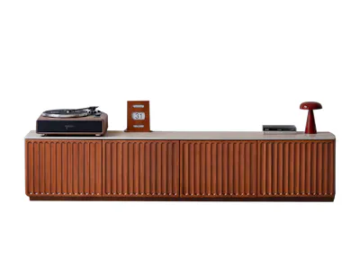 Ceya TV Console 2m - Travertine (Sintered Stone)