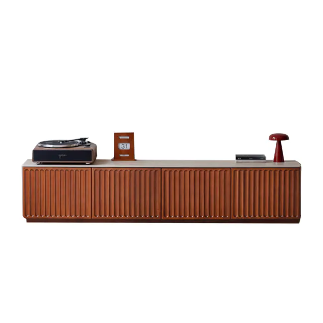 Ceya TV Console 2m - Travertine (Sintered Stone) - 1